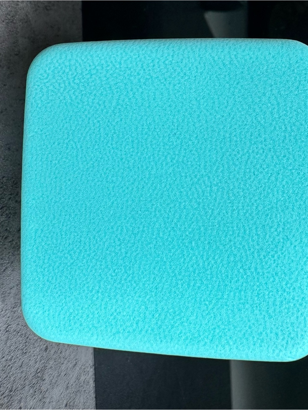 Tiffany & Co. Turquoise Ring Box with Black Velvet Interior - Picture 5 of 5